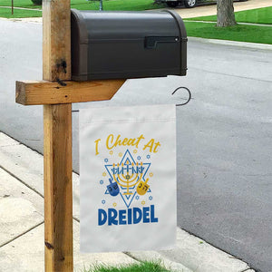 I Cheat At Dreidel Garden Flag Funny Hanukkah Jewish Gift TS12 Print Your Wear