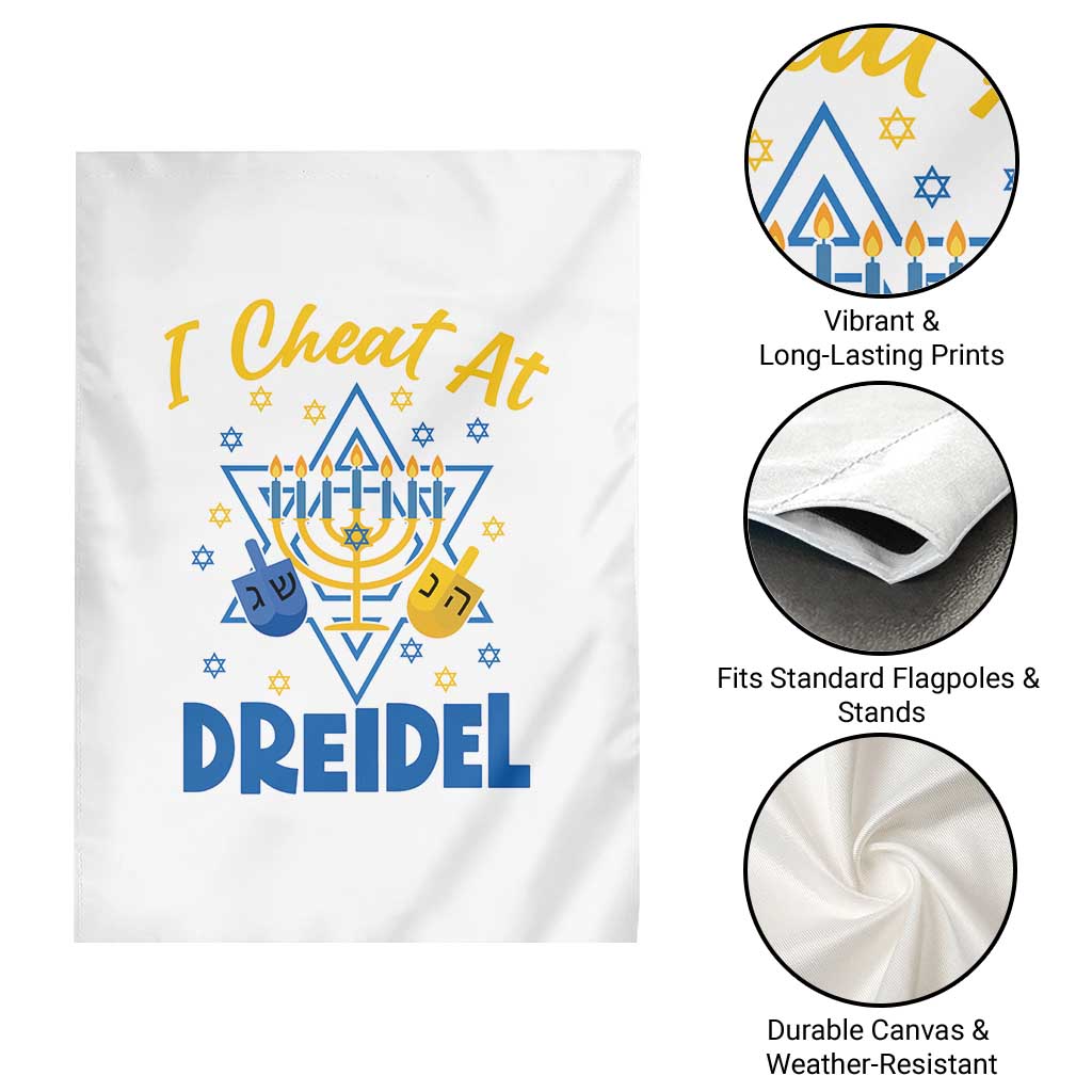 I Cheat At Dreidel Garden Flag Funny Hanukkah Jewish Gift TS12 Print Your Wear