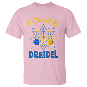I Cheat At Dreidel T Shirt Funny Hanukkah Jewish Gift TS12 Light Pink Print Your Wear