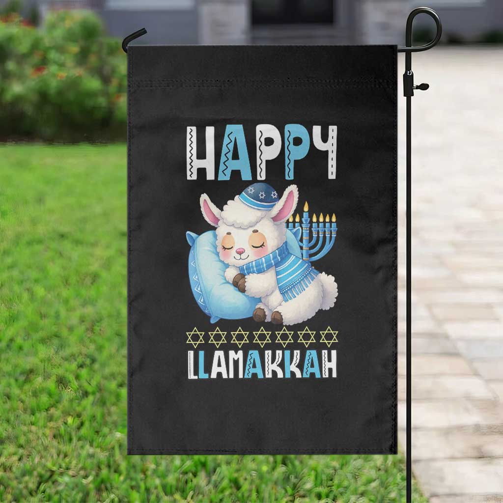 Funny Happy Llamakkah Garden Flag Cute Llama Jewish Holiday Gift TS12 Print Your Wear