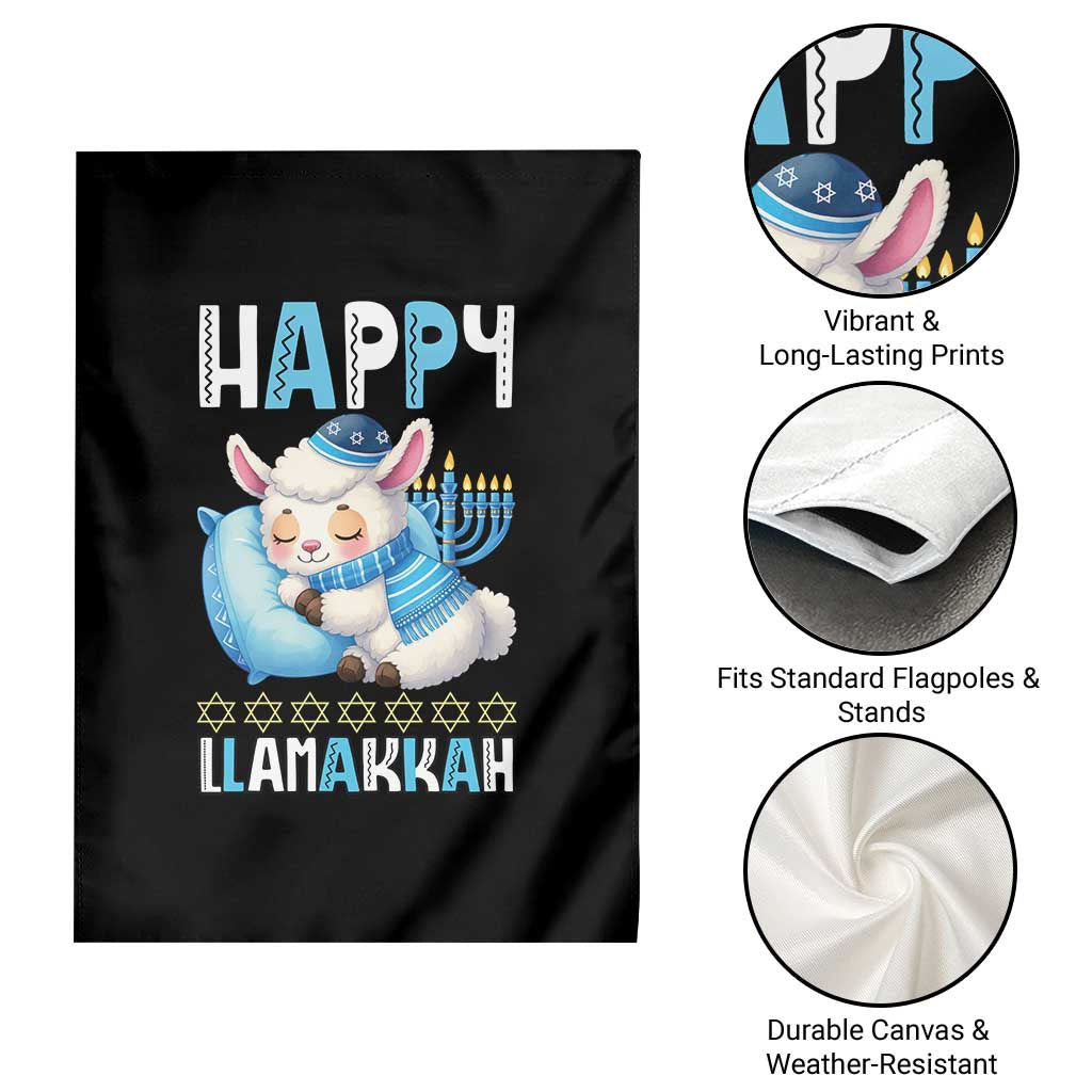 Funny Happy Llamakkah Garden Flag Cute Llama Jewish Holiday Gift TS12 Print Your Wear