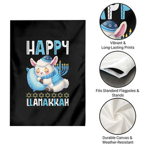 Funny Happy Llamakkah Garden Flag Cute Llama Jewish Holiday Gift TS12 Print Your Wear