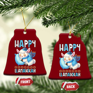 Funny Happy Llamakkah Ceramic Ornament Cute Llama Jewish Holiday Gift TS12 Print Your Wear