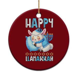 Funny Happy Llamakkah Ceramic Ornament Cute Llama Jewish Holiday Gift TS12 1pc Red Print Your Wear