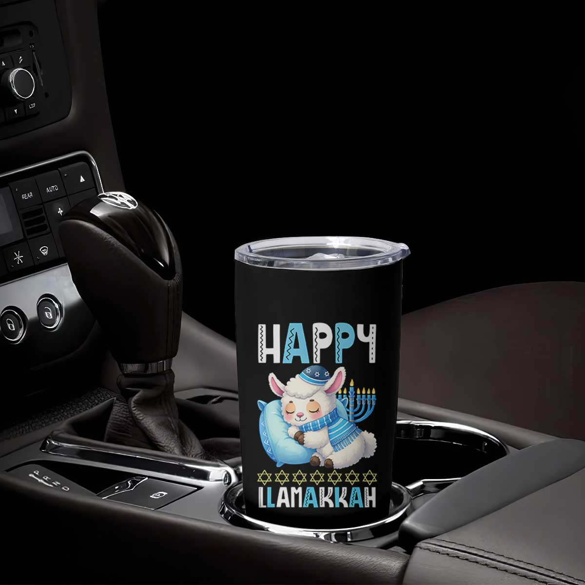 Funny Happy Llamakkah Tumbler Cup Cute Llama Jewish Holiday Gift TS12 Print Your Wear