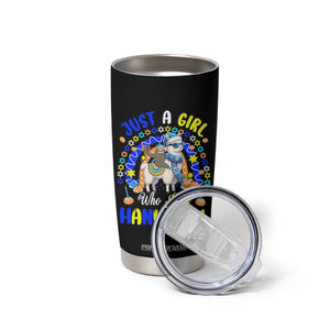 A Girl Loves Hanukkah Tumbler Cup Funny Sloth On Llama Jewish Holiday Gift TS12 Print Your Wear