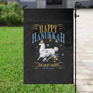 Funny Happy Hanukkah Llama Be Our Guest For Eight Nights Gift Garden Flag Funny Hanukkah Gift TS12 Print Your Wear