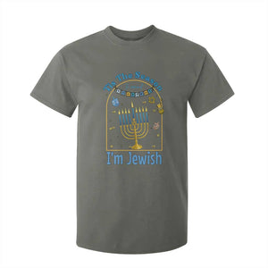 Funny Hanukkah Gift T Shirt For Kid Tis The Season To Remind Everyone Im Jewish TS12 Military Green Print Your Wear