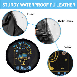 Funny Hanukkah Gift Spare Tire Cover Tis The Season To Remind Everyone Im Jewish - Print Your Wear