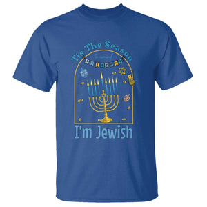 Funny Hanukkah Gift T Shirt Tis The Season To Remind Everyone Im Jewish TS12 Royal Blue Print Your Wear
