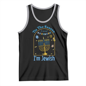 Funny Hanukkah Gift Tank Top Tis The Season To Remind Everyone Im Jewish TS12 Black Athletic Heather Print Your Wear