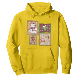Howdy Christmas Postage Stamp Hoodie Western Life Holiday Gift TS12 Daisy Print Your Wear