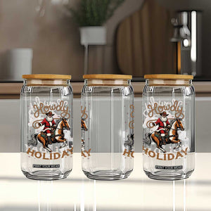 Black Santa Howdy Western Cowboy Glass Can Christmas Gift TS12 Print Your Wear