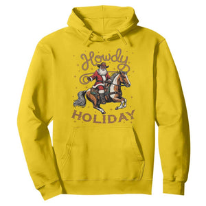 Black Santa Howdy Western Cowboy Hoodie Christmas Gift TS12 Daisy Print Your Wear