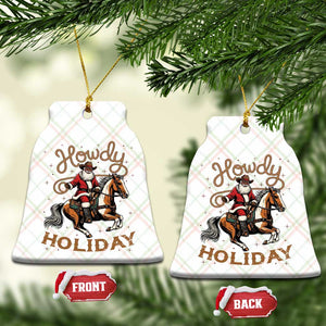 Black Santa Howdy Western Cowboy Ceramic Ornament Christmas Gift TS12 Print Your Wear