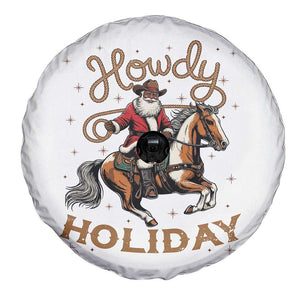 Black Santa Howdy Western Cowboy Spare Tire Cover Christmas Gift TS12 Print Your Wear