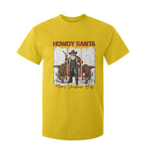 Howdy Santa Merry Christmas Y'all T Shirt For Kid Funny Western Bull Riding TS12 Daisy Print Your Wear