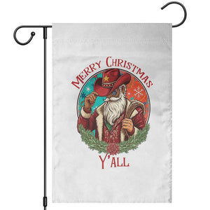 Howdy Santa Merry Christmas Y'all Garden Flag Funny Western Holiday Gift TS12 White Print Your Wear