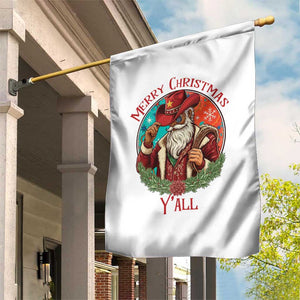 Howdy Santa Merry Christmas Y'all Garden Flag Funny Western Holiday Gift TS12 Print Your Wear