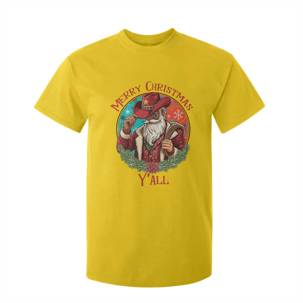 Howdy Santa Merry Christmas Y'all T Shirt For Kid Funny Western Holiday Gift TS12 Daisy Print Your Wear