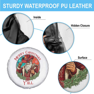 Howdy Santa Merry Christmas Y'all Spare Tire Cover Funny Western Holiday Gift TS12 Print Your Wear