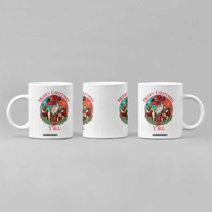 Howdy Santa Merry Christmas Y'all Coffee Mug Funny Western Holiday Gift TS12 Print Your Wear