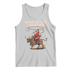 Merry Buckin Christmas Tank Top Black Santa Western Rodeo Gift TS12 Ash Print Your Wear