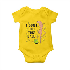Funny Marcus The Worm Tennis Lover Baby Onesie I Do Not Like This Ball TS12 Daisy Print Your Wear