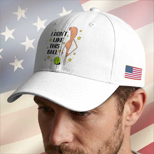 Funny Marcus The Worm Tennis Lover Baseball Cap I Do Not Like This Ball TS12 Print Your Wear