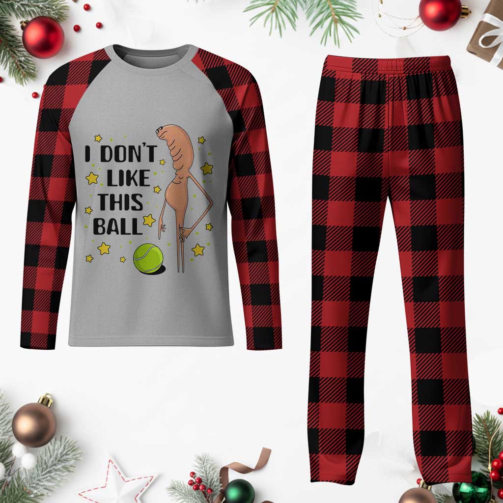 Funny Marcus The Worm Tennis Lover Plaid Pajama Set I Do Not Like This Ball TS12 Buffalo Plaid Print Your Wear