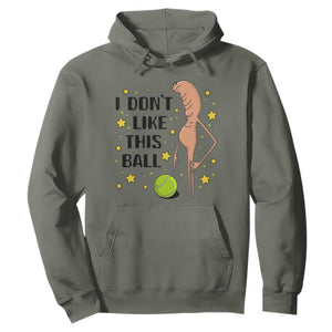Funny Marcus The Worm Tennis Lover Hoodie I Do Not Like This Ball TS12 Military Green Print Your Wear
