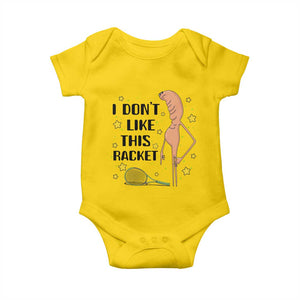 Funny Marcus The Worm Tennis Lover Baby Onesie I Do Not Like This Racket TS12 Daisy Print Your Wear