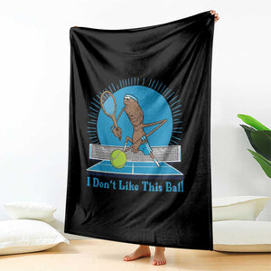 I Do Not Like This Ball Throw Blanket Funny Marcus The Worm Tennis Meme TS12 Print Your Wear