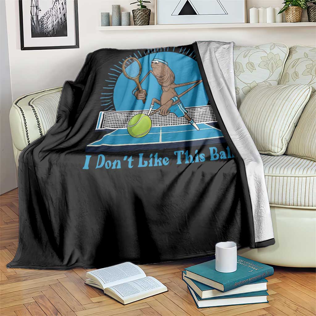 I Do Not Like This Ball Throw Blanket Funny Marcus The Worm Tennis Meme TS12 Print Your Wear