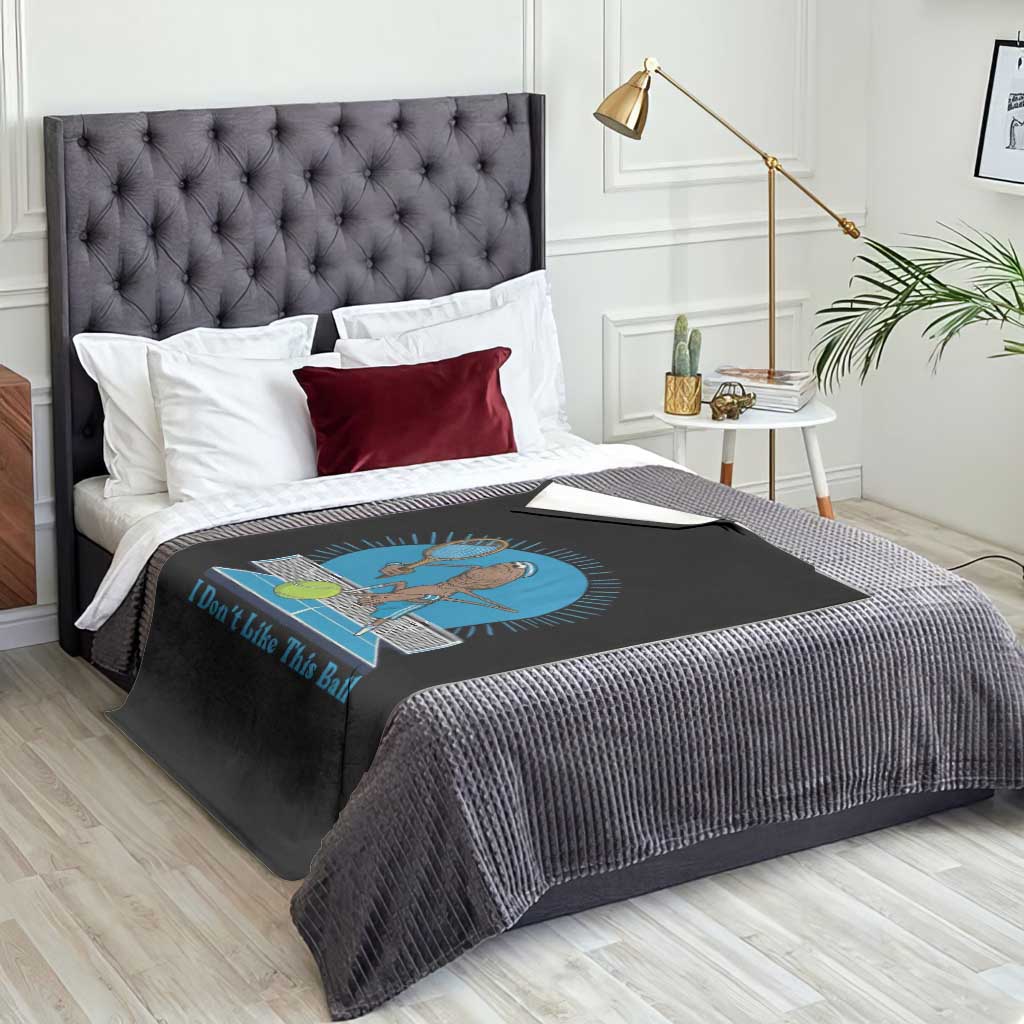 I Do Not Like This Ball Throw Blanket Funny Marcus The Worm Tennis Meme TS12 Print Your Wear