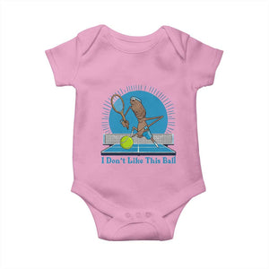 I Do Not Like This Ball Baby Onesie Funny Marcus The Worm Tennis Meme TS12 Light Pink Print Your Wear