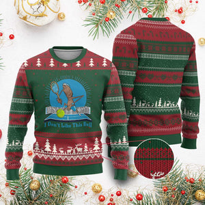 I Do Not Like This Ball Ugly Christmas Sweater Funny Marcus The Worm Tennis Meme TS12 Red Green Print Your Wear