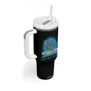 I Do Not Like This Ball Tumbler With Handle Funny Marcus The Worm Tennis Meme TS12 Print Your Wear