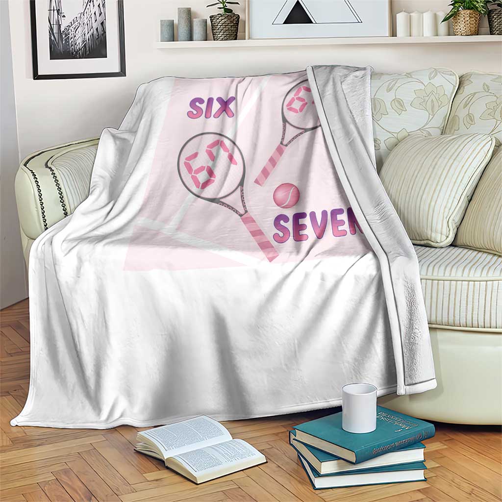 Funny Six Seven Tennis Meme Throw Blanket Valentine For Women TS12 Print Your Wear
