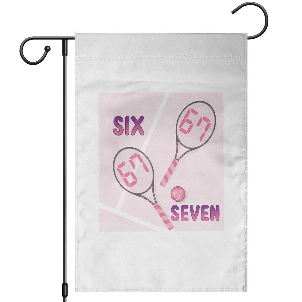Funny Six Seven Tennis Meme Garden Flag Valentine For Women TS12 White Print Your Wear