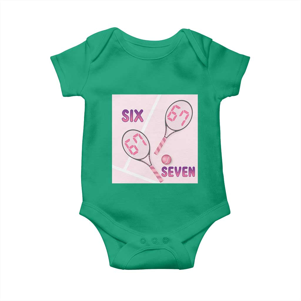 Funny Six Seven Tennis Meme Baby Onesie Valentine For Women TS12 Irish Green Print Your Wear