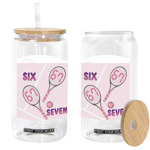 Funny Six Seven Tennis Meme Glass Can Valentine For Women TS12 Print Your Wear