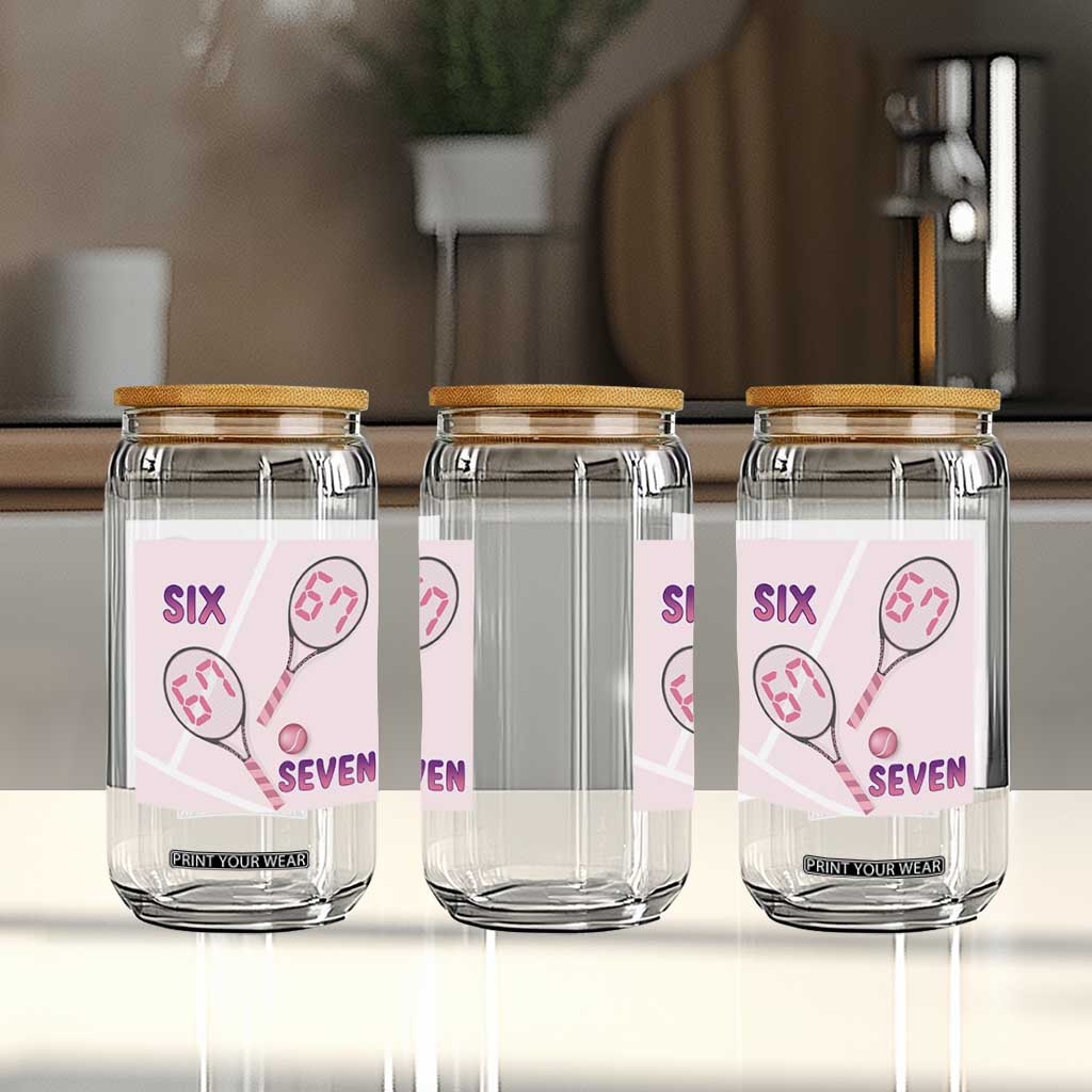 Funny Six Seven Tennis Meme Glass Can Valentine For Women TS12 Print Your Wear