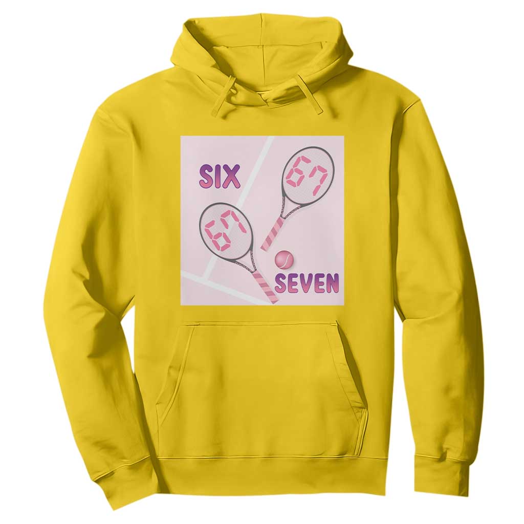 Funny Six Seven Tennis Meme Hoodie Valentine For Women TS12 Daisy Print Your Wear