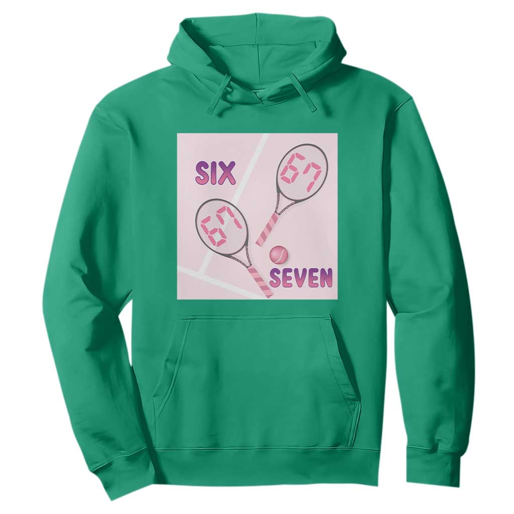 Funny Six Seven Tennis Meme Hoodie Valentine For Women TS12 Irish Green Print Your Wear
