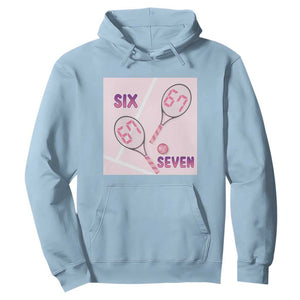 Funny Six Seven Tennis Meme Hoodie Valentine For Women TS12 Light Blue Print Your Wear