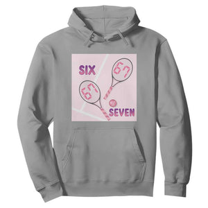 Funny Six Seven Tennis Meme Hoodie Valentine For Women TS12 Sport Gray Print Your Wear