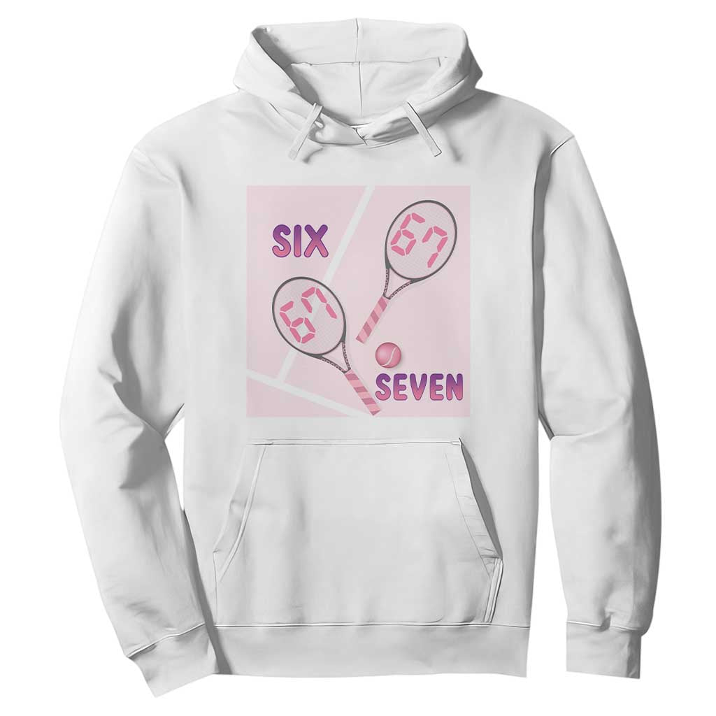 Funny Six Seven Tennis Meme Hoodie Valentine For Women TS12 White Print Your Wear