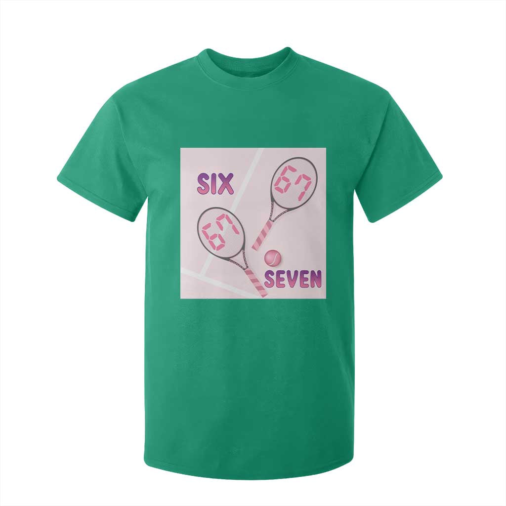 Funny Six Seven Tennis Meme T Shirt For Kid Valentine For Women TS12 Irish Green Print Your Wear