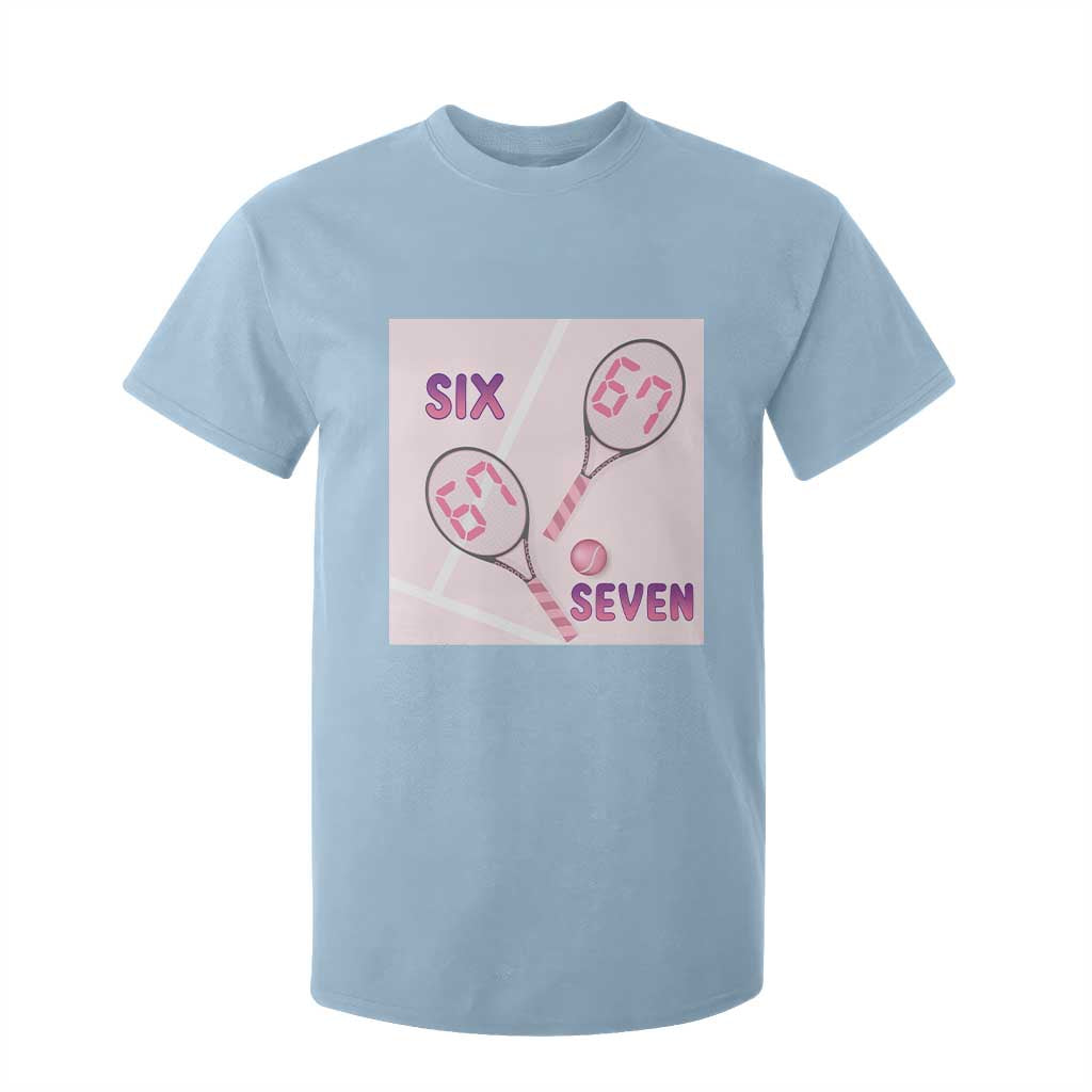 Funny Six Seven Tennis Meme T Shirt For Kid Valentine For Women TS12 Light Blue Print Your Wear